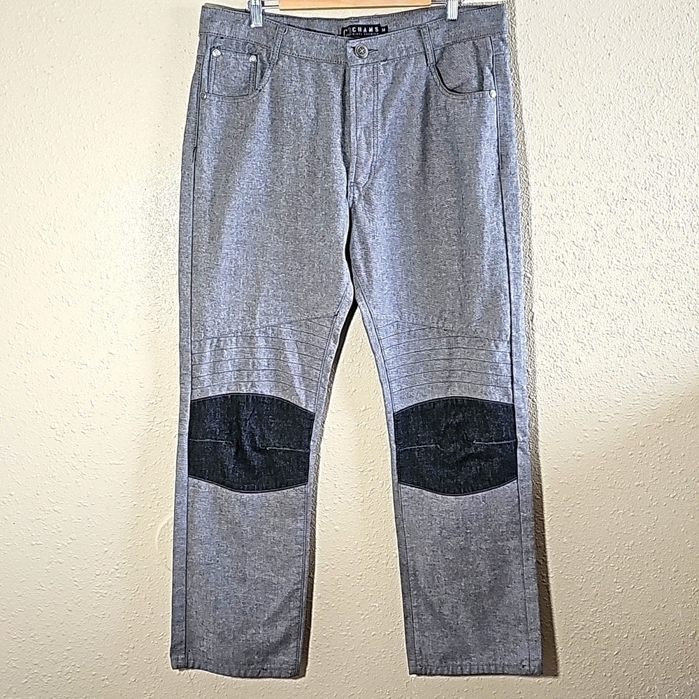 Chams Black Premium Straight Jeans.